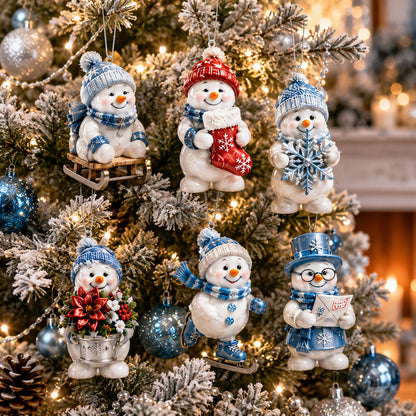 🌲Early Christmas Sale - 49% OFF🎁24-Day Snowman Christmas Advent Calendar with 24 Hanging Ornaments