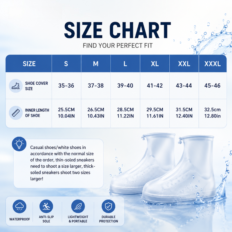 🔥Last Day Sale - 49% OFF🎁Waterproof Shoe Covers with Zipper & Adjustable Drawstring