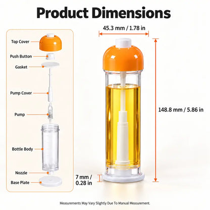 🔥Last Day Promotion - 49% OFF🎁 Refillable Olive Oil Sprayer Bottle – Fine Mist Oil Mister for Air Fryer & BBQ