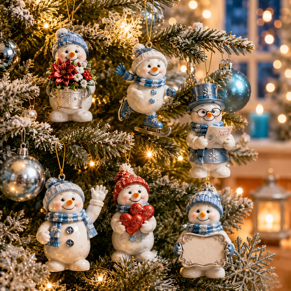 🌲Early Christmas Sale - 49% OFF🎁24-Day Snowman Christmas Advent Calendar with 24 Hanging Ornaments