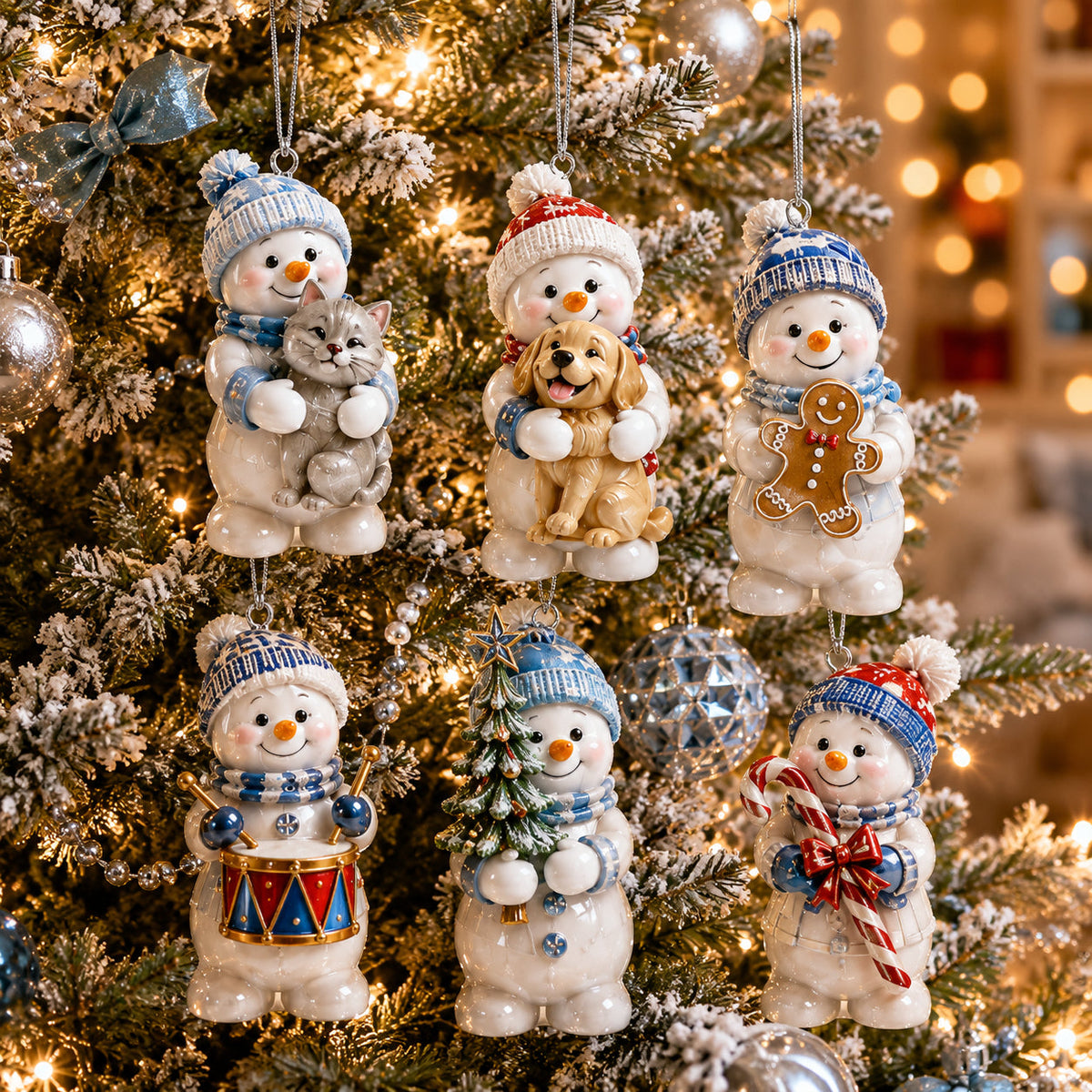 🌲Early Christmas Sale - 49% OFF🎁24-Day Snowman Christmas Advent Calendar with 24 Hanging Ornaments