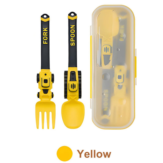 🔥Last Day Promotion - 49% OFF🎁 Construction Vehicle Kids Utensil Set