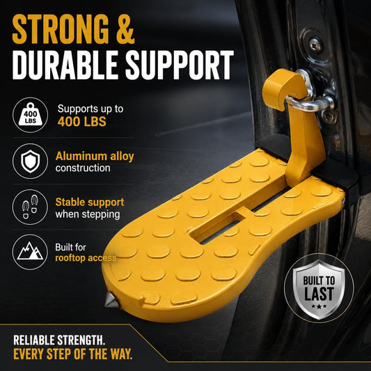 🔥Last Day Promotion - 49% OFF🎁 Universal Aluminum Alloy Car Doorstep – Multi-Functional Roof Access Step