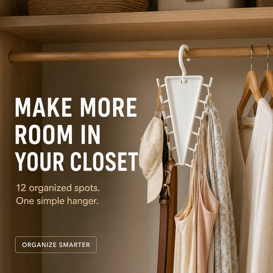 🔥Last Day Sale 49% OFF🎁 12-Hook Rotating Closet Organizer