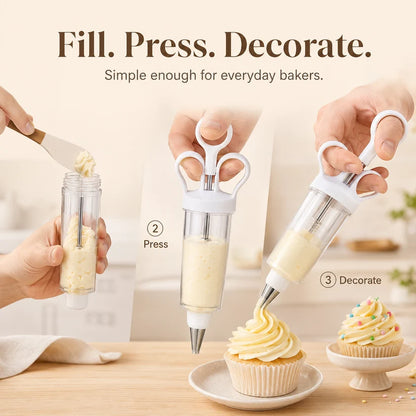 🔥Last Day Sale 49% OFF🎁Easy Cake Decorating Gun – Beautiful Piping Made Simple