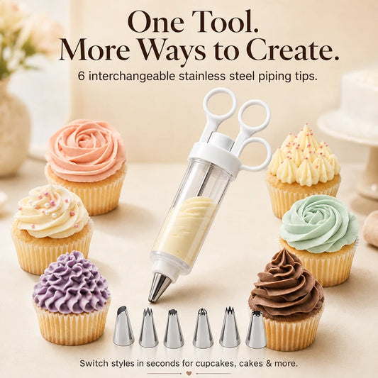 🔥Last Day Sale 49% OFF🎁Easy Cake Decorating Gun – Beautiful Piping Made Simple