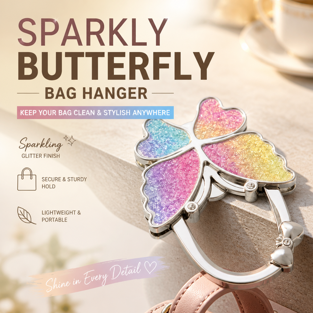 🔥Last Day Promotion - 49% OFF🎁 Butterfly Foldable Handbag Hook – Buy 3 Free Shipping