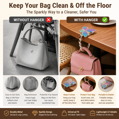 🔥Last Day Promotion - 49% OFF🎁 Butterfly Foldable Handbag Hook – Buy 3 Free Shipping