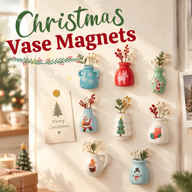🌲Early Christmas Sale - 49% OFF🎁 Christmas Mini Vase Fridge Magnets