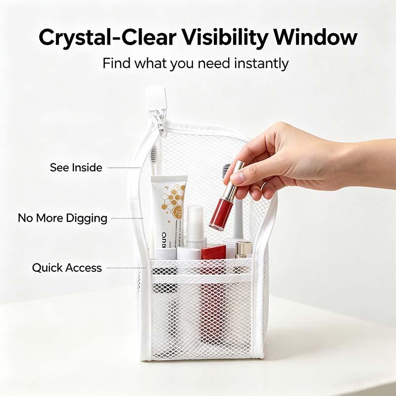 🔥Last Day Sale 49% OFF🎁 Standing Toiletry Bag Waterproof Foldable Travel Makeup Organizer