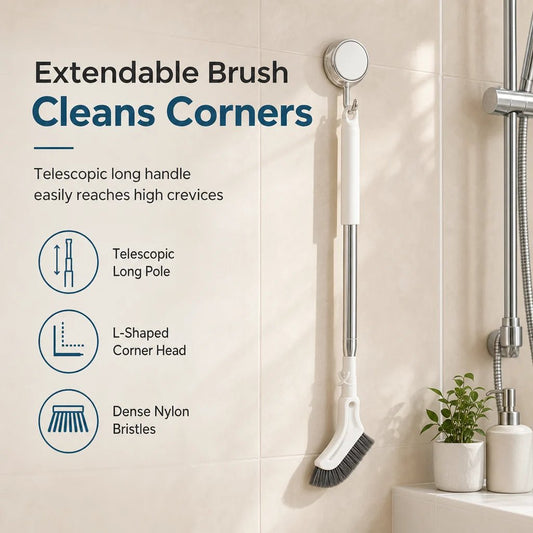 🔥Last Day Promotion - 49% OFF🔥 Multifunctional Extendable Long Handle Floor Scrub Brush