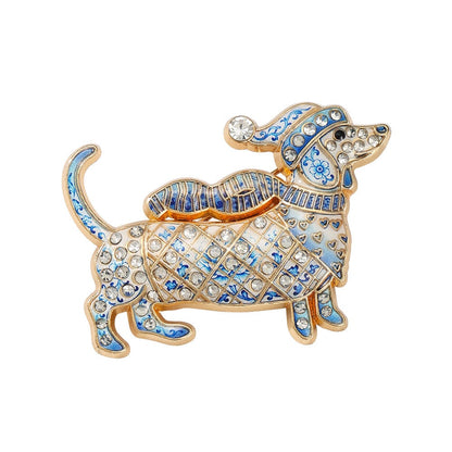 🔥Last Day Promotion - 49% OFF🎄🐾Christmas Dachshund Brooch for Doxie Lovers