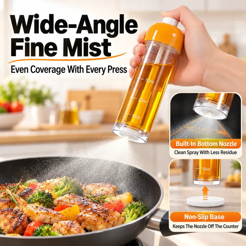 🔥Last Day Promotion - 49% OFF🎁 Refillable Olive Oil Sprayer Bottle – Fine Mist Oil Mister for Air Fryer & BBQ