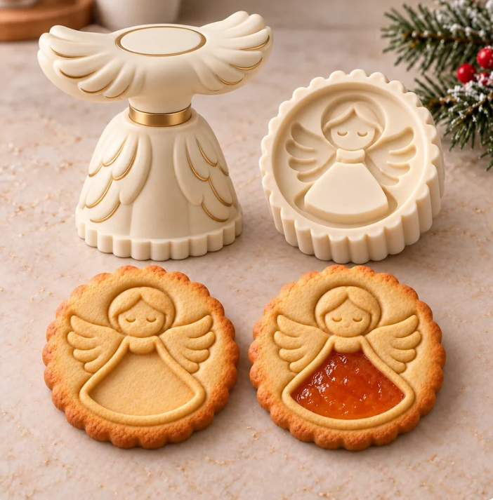 🔥Last Day Promotion - 49% OFF🎄 Christmas Jam Cookie Press – Festive Character Handles & Embossed Designs