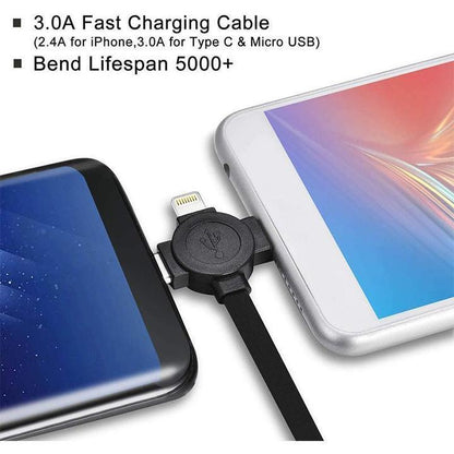 🔥Last Day Promotion - 49% OFF🎁 3-in-1 Data Cable Phone Stand