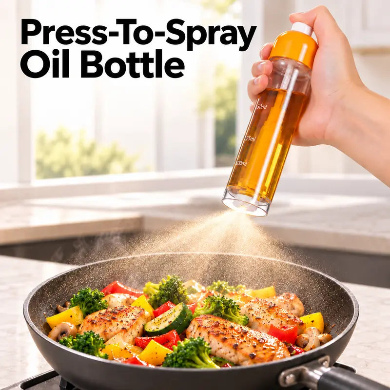 🔥Last Day Promotion - 49% OFF🎁 Refillable Olive Oil Sprayer Bottle – Fine Mist Oil Mister for Air Fryer & BBQ