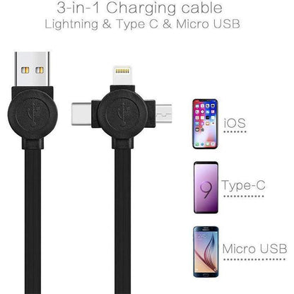 🔥Last Day Promotion - 49% OFF🎁 3-in-1 Data Cable Phone Stand