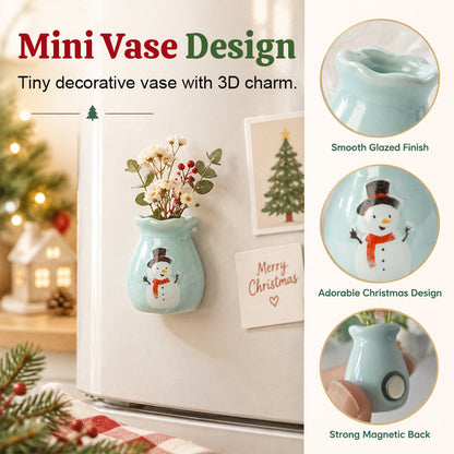 🌲Early Christmas Sale - 49% OFF🎁 Christmas Mini Vase Fridge Magnets