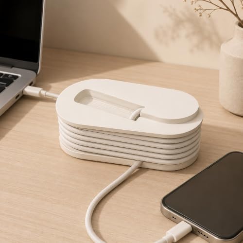 🔥Last Day Promotion - 49% OFF🎁 Cable Organizer Winder With Cable Slot and Storage