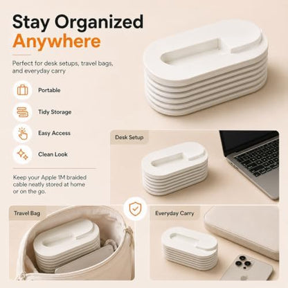 🔥Last Day Promotion - 49% OFF🎁 Cable Organizer Winder With Cable Slot and Storage