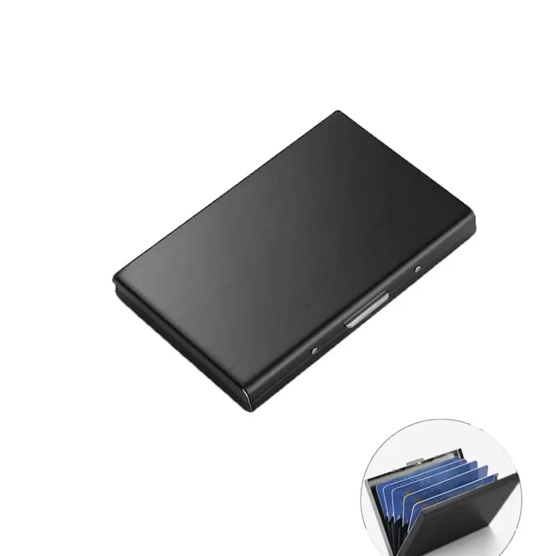 🔥Last Day Sale 49% OFF🎁RFID Blocking Metal Card Holder – Ultra-Slim Stainless Steel Wallet
