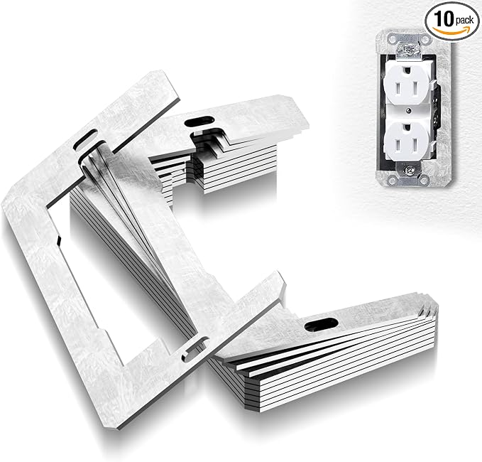 🔥Last Day Promotion - 49% OFF🔥Wall Plate Spacers (Metal) – For Wall Outlet Repair and Securing Loose Outlets