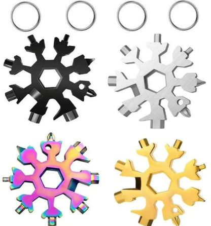 🔥Last Day Promotion - 49% OFF🎁 New Stainless Steel 18‑in‑1 Snowflake Multi‑Tool