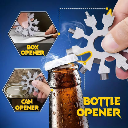 🔥Last Day Promotion - 49% OFF🎁 New Stainless Steel 18‑in‑1 Snowflake Multi‑Tool