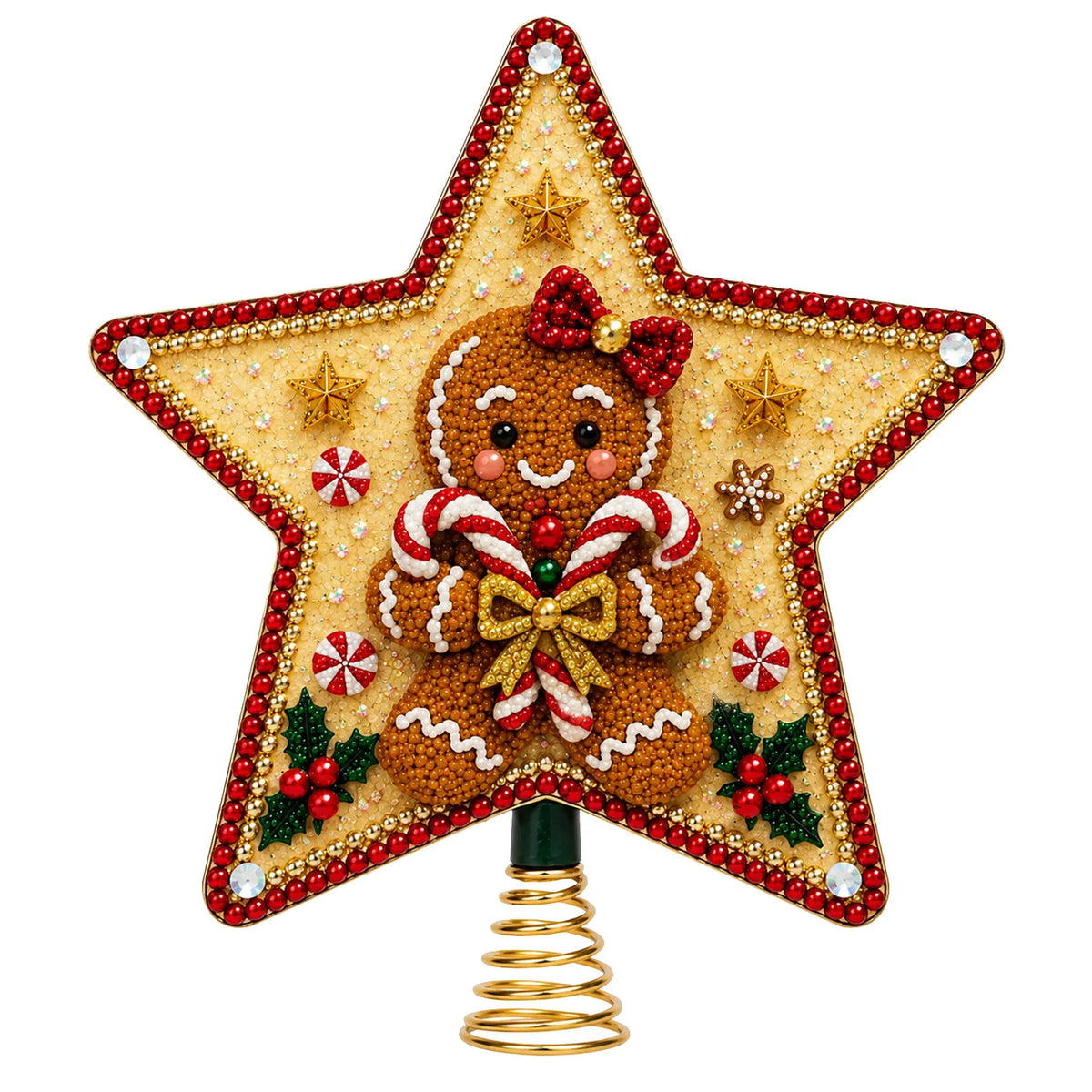 🔥Last Day Promotion - 49% OFF🎄DIY Five-Pointed Star Diamond Painting Christmas Tree Topper