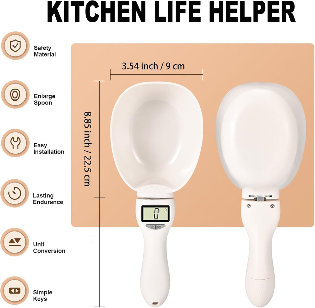 🔥Last Day Promotion - 49% OFF🎁Food Measuring Scoop Scale