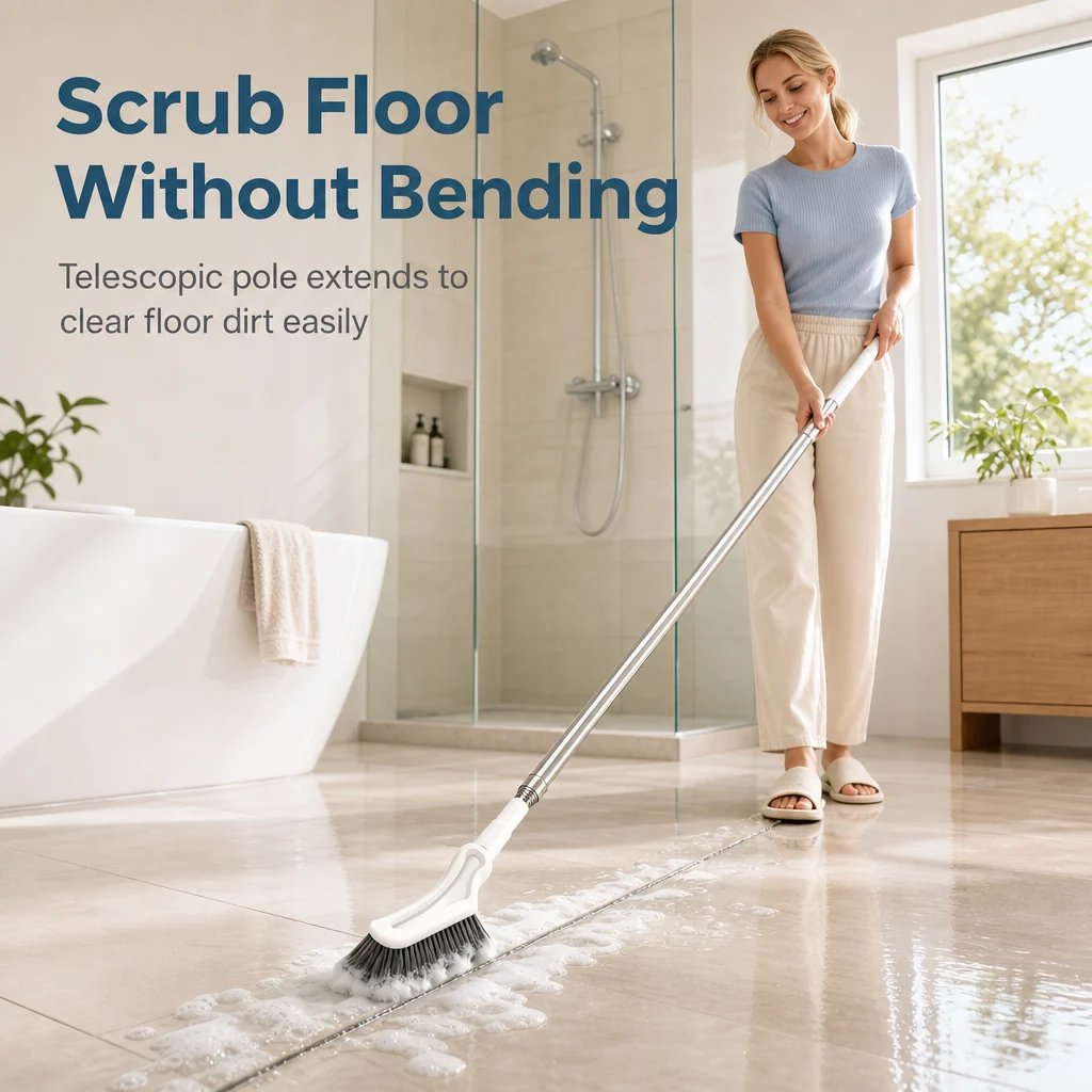 🔥Last Day Promotion - 49% OFF🔥 Multifunctional Extendable Long Handle Floor Scrub Brush
