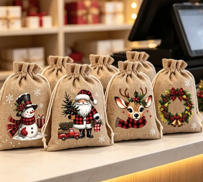 🔥Last Day Promotion - 49% OFF🎁 Christmas Drawstring Gift Bags