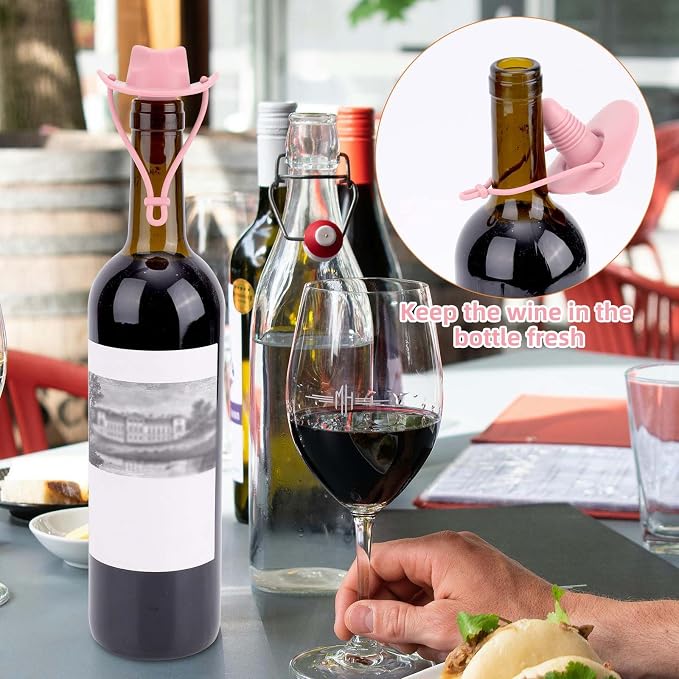 🔥Last Day Promotion - 49% OFF🎁 Reusable Cowboy Hat Wine Stoppers