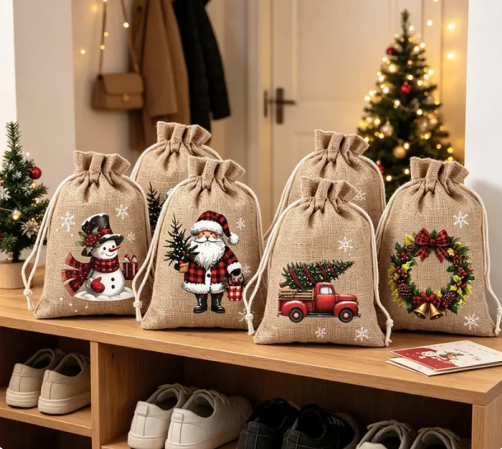 🔥Last Day Promotion - 49% OFF🎁 Christmas Drawstring Gift Bags