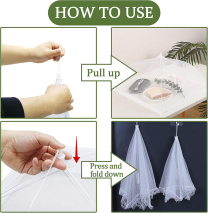 🧺Foldable Mesh Food Cover — Keep Bugs Out & Freshness In🌿✨