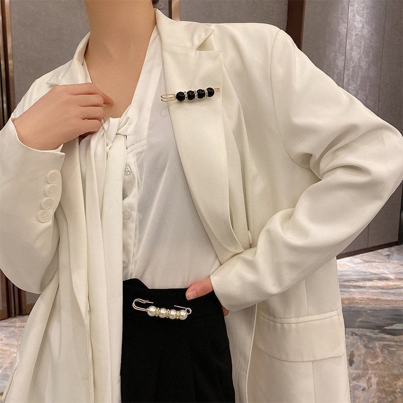 🔥Last Day Promotion - 49% OFF🎁Fancy Rhinestones Pearls Safety Pin Brooch