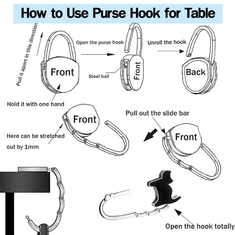 🔥Last Day Promotion - 49% OFF🎁 Butterfly Foldable Handbag Hook – Buy 3 Free Shipping