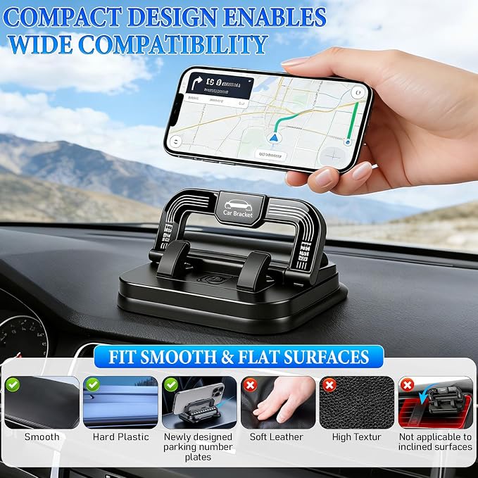 🔥Last Day 50% OFF 🎁Multifunctional Car Phone Holder - 360 Degree Rotation