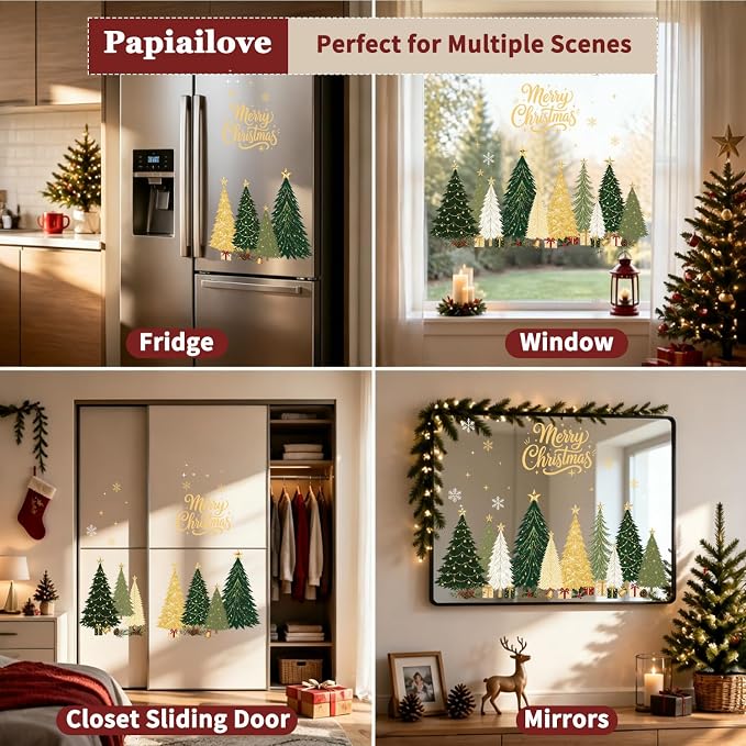 🔥Last Day Promotion - 49% OFF🎁 Christmas Pine Tree Static Cling Window Sticker