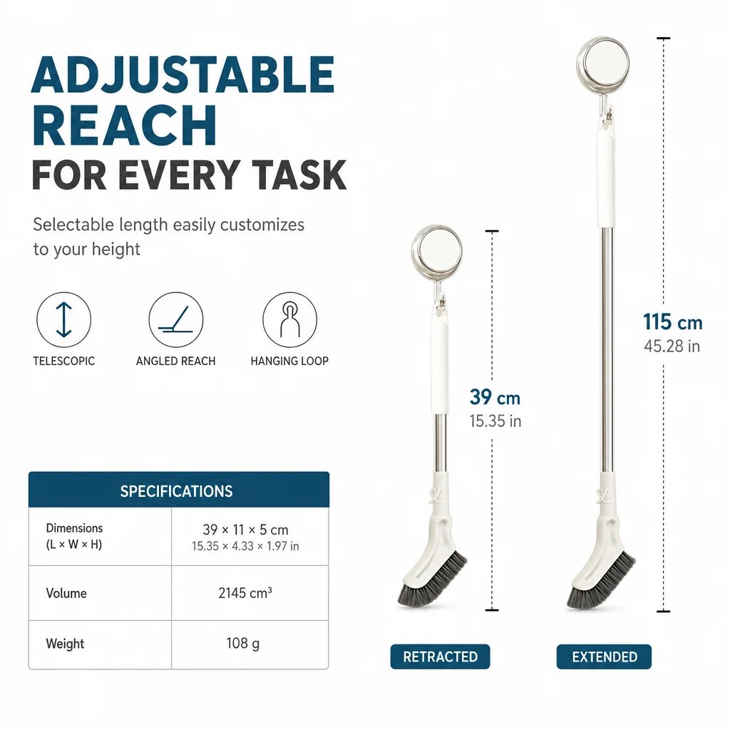 🔥Last Day Promotion - 49% OFF🔥 Multifunctional Extendable Long Handle Floor Scrub Brush