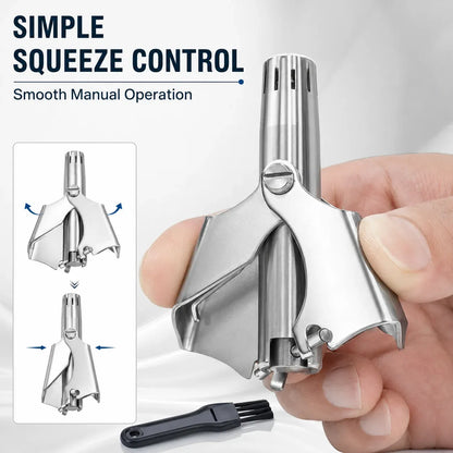 🔥Last Day Sale 49% OFF🎁 Manual Nose Hair Trimmer – Precision Grooming. No Battery Needed.