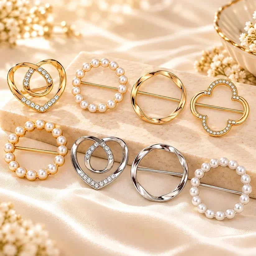 🔥Last Day Promotion - 49% OFF🎁 Women's Metal Shirt Clips – Round & Heart Designs for Loose Clothing