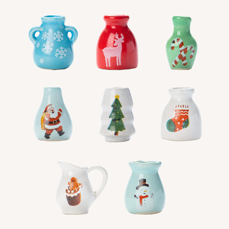 🌲Early Christmas Sale - 49% OFF🎁 Christmas Mini Vase Fridge Magnets