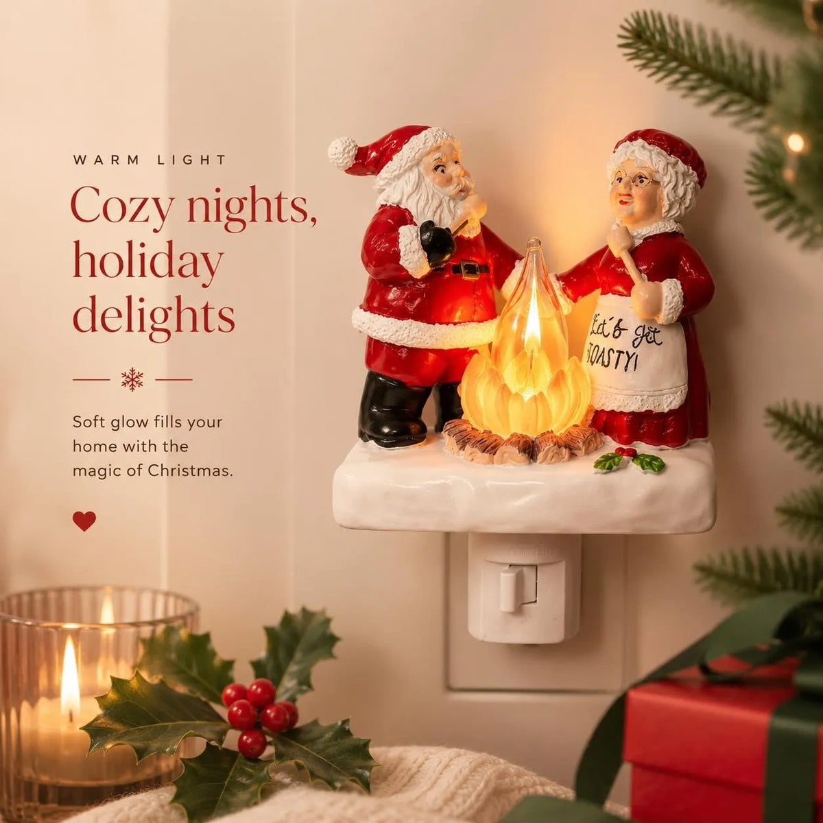 🌲Early Christmas Sale- 49% OFF🎁Santa Claus Resin Night Light - A Cheerful Glow for Christmas