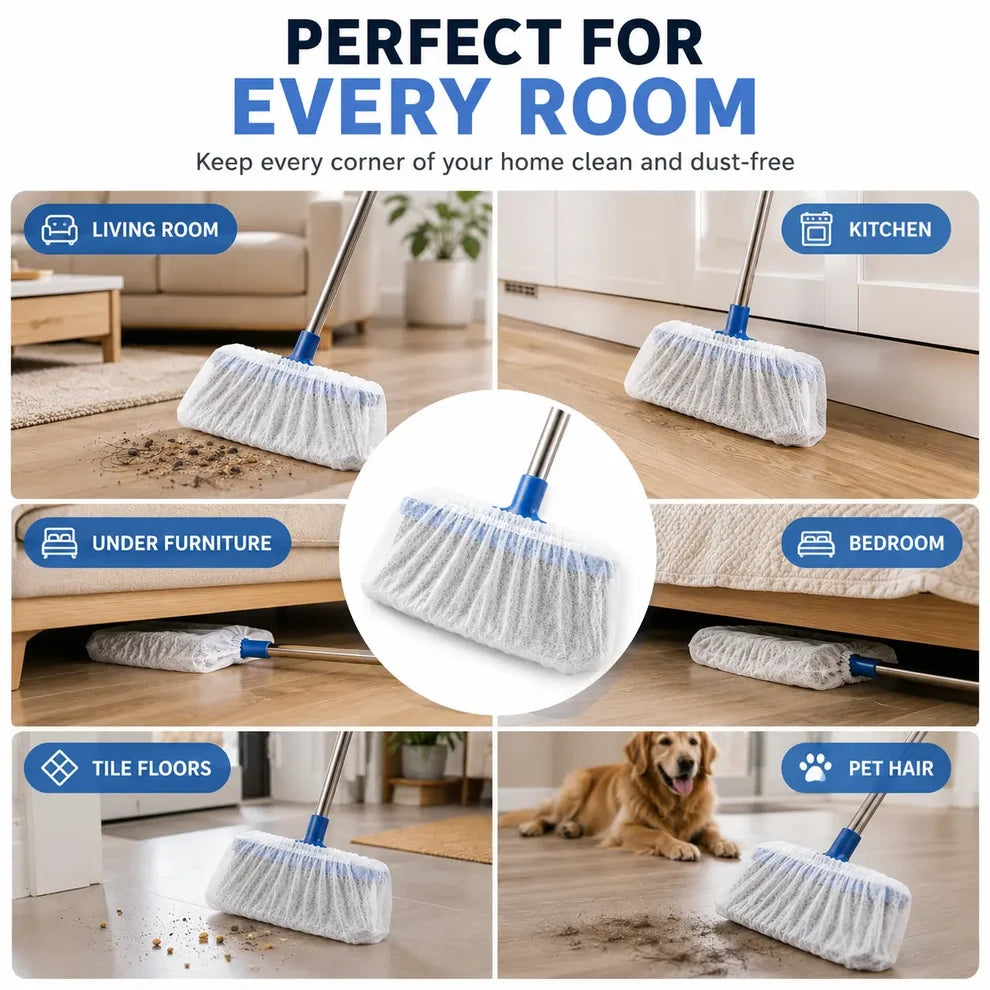 🔥Last Day Promotion - 49% OFF🎁 Disposable Broom Dust Covers