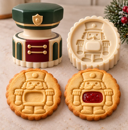 🔥Last Day Promotion - 49% OFF🎄 Christmas Jam Cookie Press – Festive Character Handles & Embossed Designs