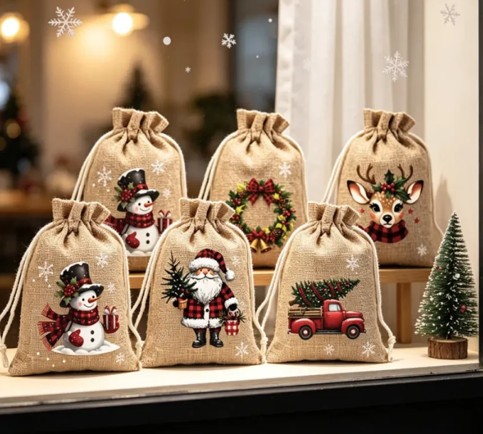 🔥Last Day Promotion - 49% OFF🎁 Christmas Drawstring Gift Bags