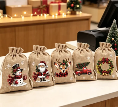 🔥Last Day Promotion - 49% OFF🎁 Christmas Drawstring Gift Bags