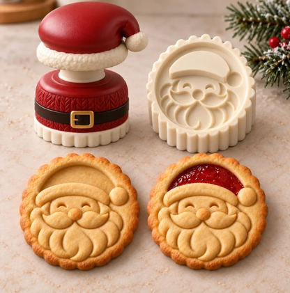 🔥Last Day Promotion - 49% OFF🎄 Christmas Jam Cookie Press – Festive Character Handles & Embossed Designs