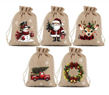 🔥Last Day Promotion - 49% OFF🎁 Christmas Drawstring Gift Bags